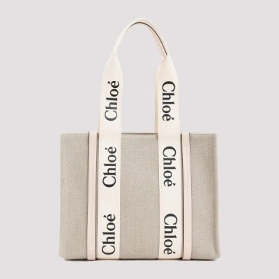 Chloé Woody Bag Unica In Neutral
