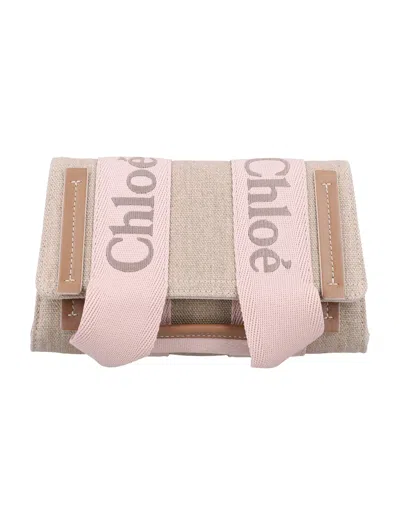 Chloé Woody Belt Bag In Pink