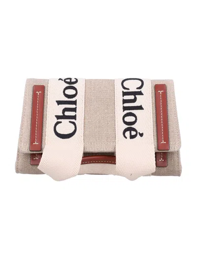 Chloé Woody Belt Bag In Beige