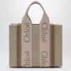 Chloé Woody Blushy/beige Canvas Bag