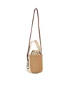 Chloé "woody" Bucket Bag In Brown