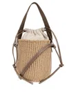 CHLOÉ CHLOÉ WOODY DRAWSTRING SMALL BASKET BAG