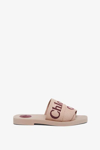 Chloé Women Woody Slides In Neutral