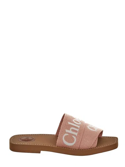 CHLOÉ WOODY FLAT MULES