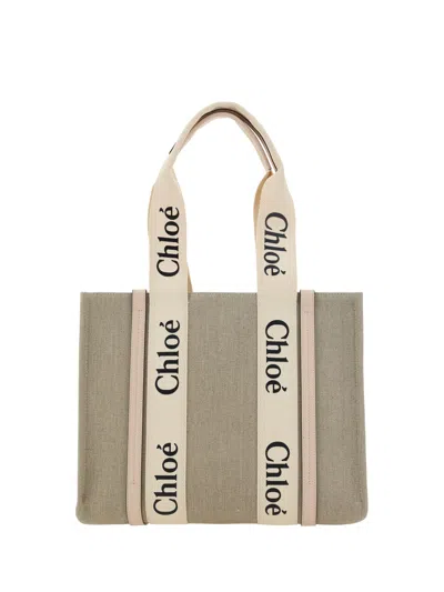 Chloé Woody Handbag In Pink