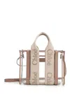 Chloé Woody Handbags Beige