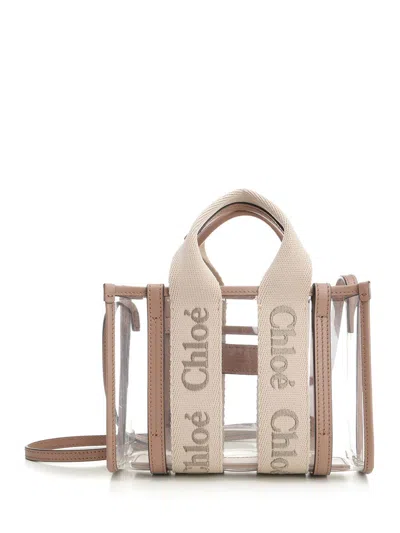 Chloé Woody Handbags Rose