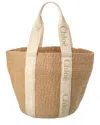 CHLOÉ CHLOÉ WOODY LARGE BASKET TOTE