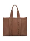 CHLOÉ WOODY LARGE LEATHER TOTE