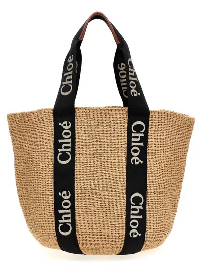 Chloé 'woody' Large Shopping Bag