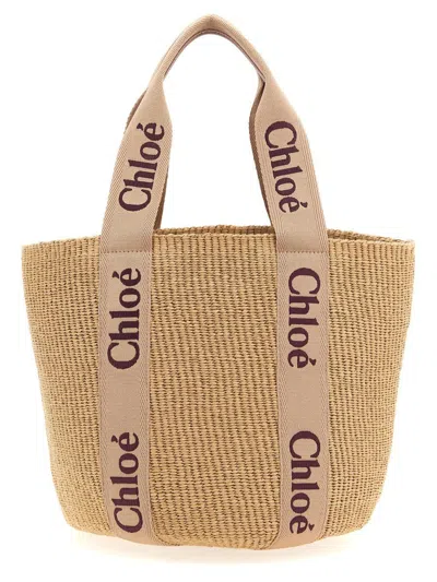 Chloé 'woody' Large Shopping Bag