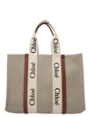 Chloé 'woody' Large Shopping Bag In Multicolor