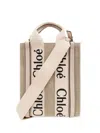 Chloé Chloè Woody Linen Mini Bag