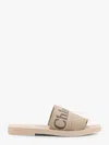 Chloé Woody Beige Slides