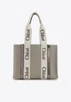 Chloé Chloe Woody Shoulder Bag Women In Gray