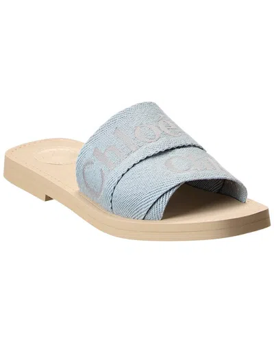 CHLOÉ CHLOÉ WOODY LOGO CANVAS SLIDE