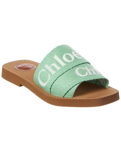 Chloé Chloe Woody Canvas Sandal