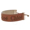 Chloé Bracelet Woody Femme Brun Taille Onesize 100% Cuir De Veau