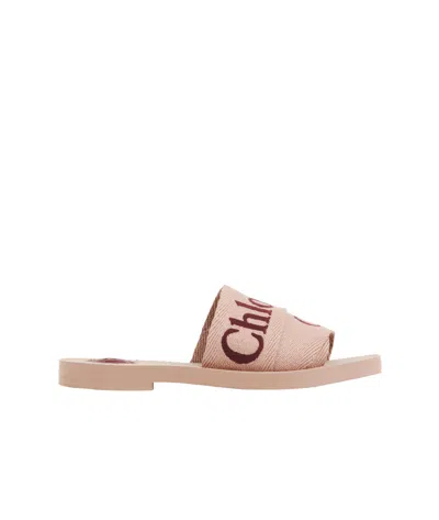 Chloé Women Woody Slides In Neutral