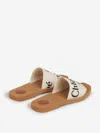 CHLOÉ CHLOÉ WOODY LOGO SANDALS