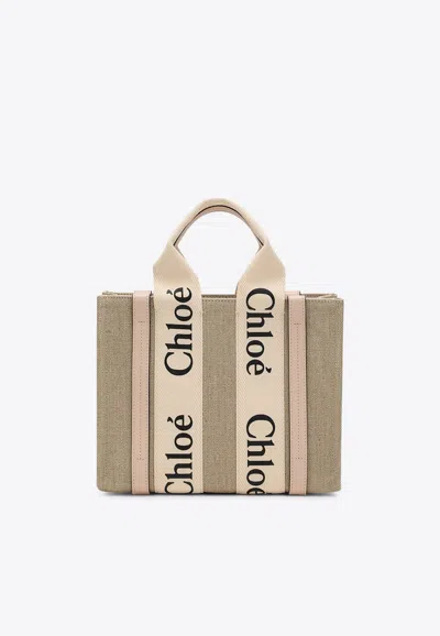 Chloé Woody Logo Tote Bag