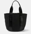 Chloé Woody Mifuko Basket Bag With Logo Webbing In Black