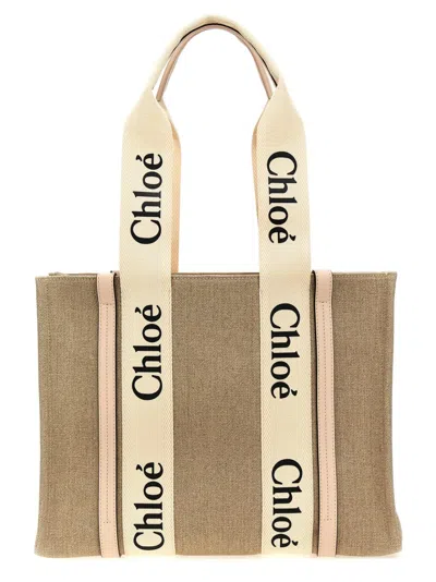 Chloé 'woody Medium' Shopping Bag