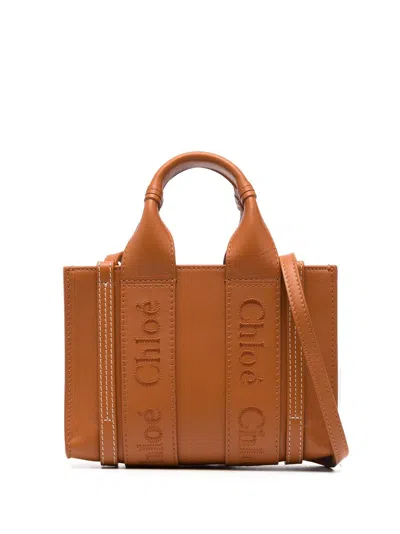 Chloé Chloè Woody Medium Soft Leather Tote Bag