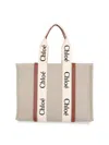 Chloé Woody Big Tote Bag In Multi
