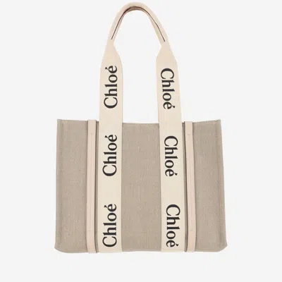 CHLOÉ WOODY MEDIUM TOTE BAG