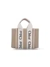 Chloé "woody" Mini Bag Beige