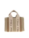 Chloé Woody Mini Handbag In Nude