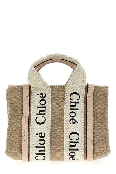 Chloé 'woody' Mini Handbag In Pink