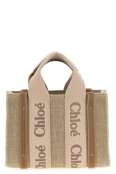 Chloé 'woody' Mini Handbag In Pink