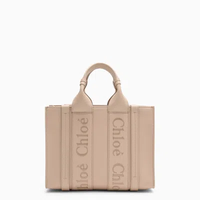Chloé Woody Mini Pink Leather Bag
