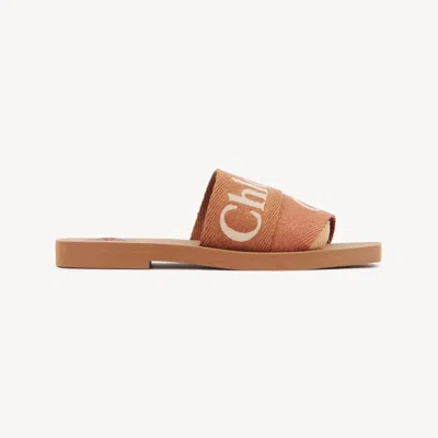 Chloé Woody Mule In Brown