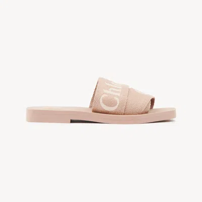 Chloé Woody Mule In Pink