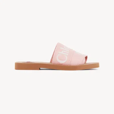 Chloé Woody Mule In Pink