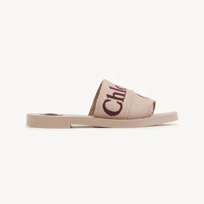 Chloé Women Woody Slides In Neutral