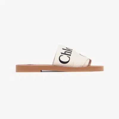 Chloé Woody Mule In White
