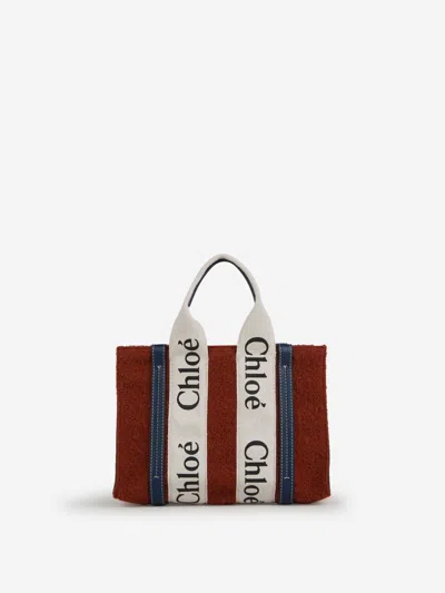 Chloé Woody S Tote Bag In Terracota