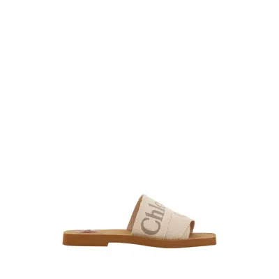 Chloé Woody Sandals In Multicolor