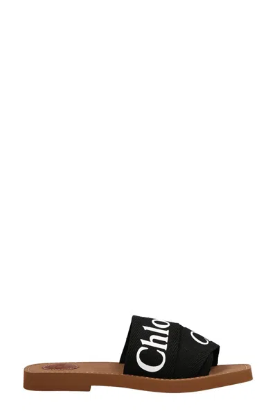 Chloé 'woody' Sandals In Black