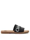 Chloé Woman Sandals Black Size 5 Polypropylene In Brown