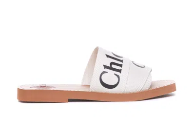 Chloé Woody Sandals In White