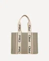 Chloé Woody Shoulder Bag In Neutral