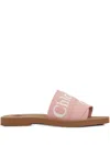 Shop Chloé Woody Slides In Pink