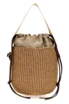 Chloé 'woody' Small Bucket Bag In Sand