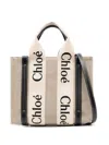 Chloé Chloè Woody Small Canvas Tote