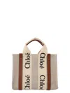 Chloé Shopping Woody Small In Brown